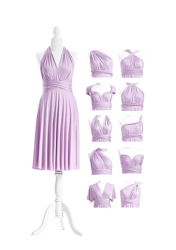 72Styles Lavender Multiway Short Infinity Dress