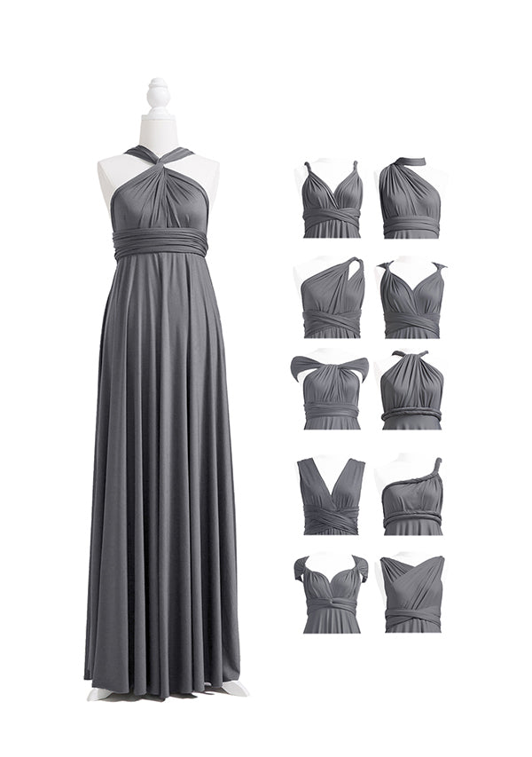 72styles Charcoal Grey Multiway Infinity Dress
