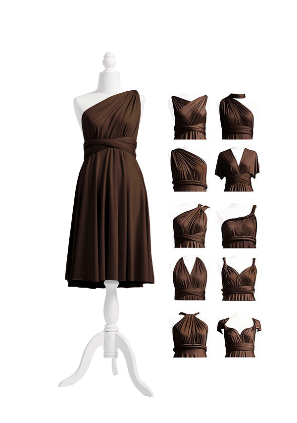 Dark Brown Multiway Infinity Dress