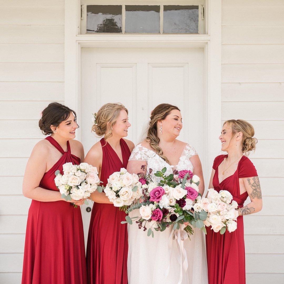 72styles burgundy infinity dress