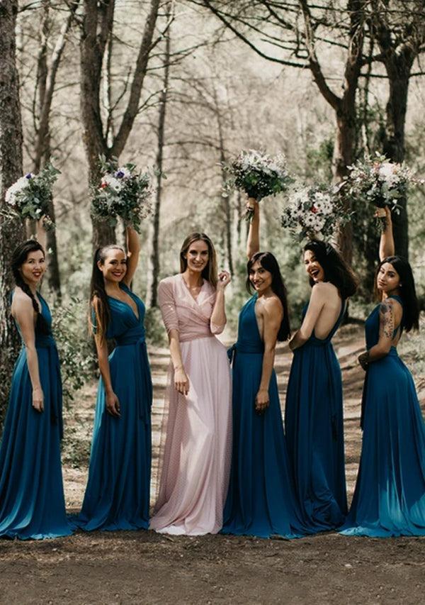 Teal Blue Multiway Infinity Dress - InfinityDress.com