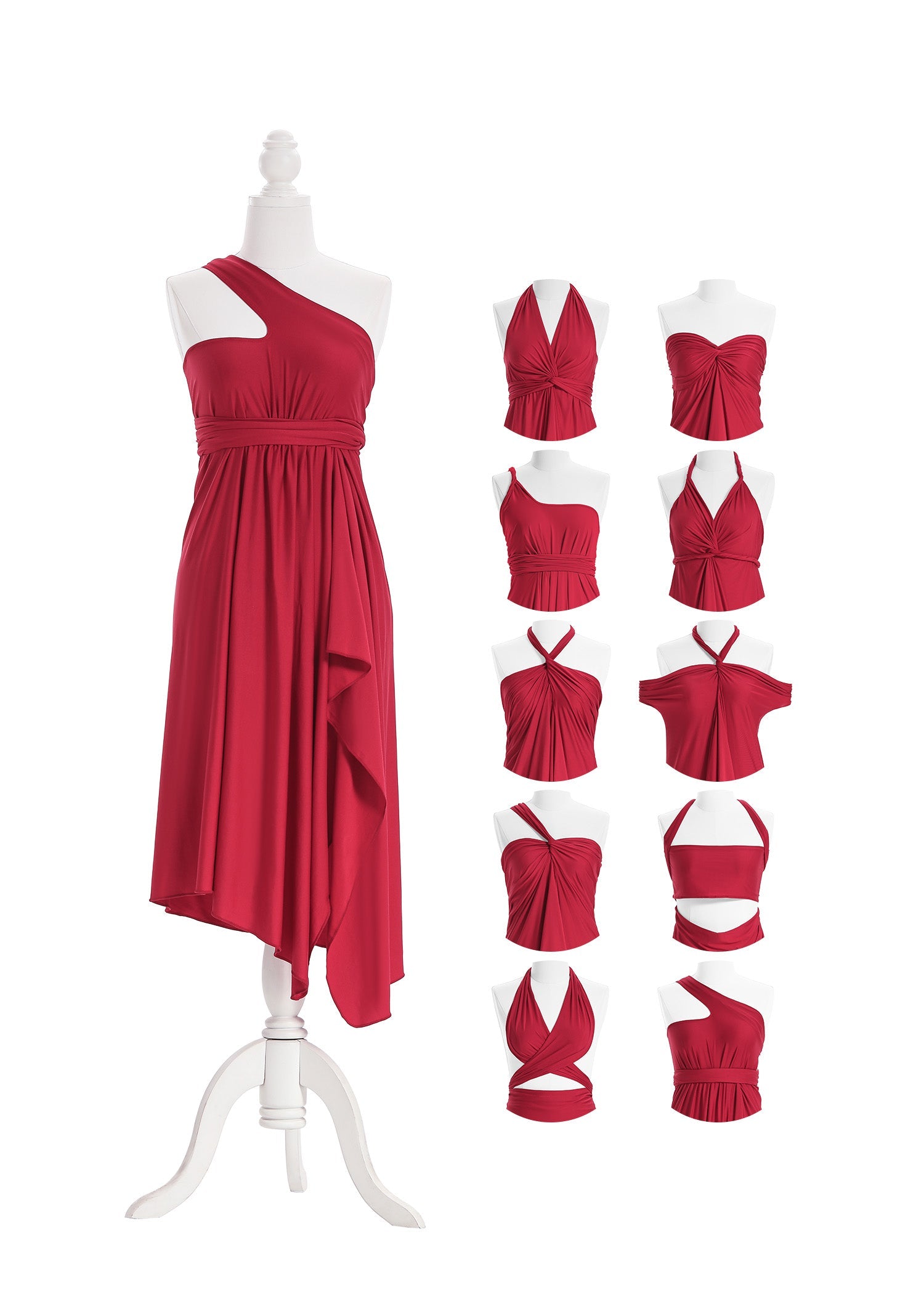 SandSea™ Red Short Infinity Beach Dress
