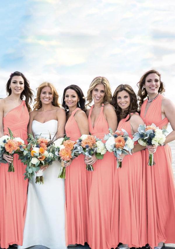 Peach Coral Multiway Infinity Dress - InfinityDress.com