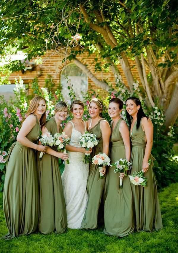 Olive Green Multiway Infinity Dress - InfinityDress.com