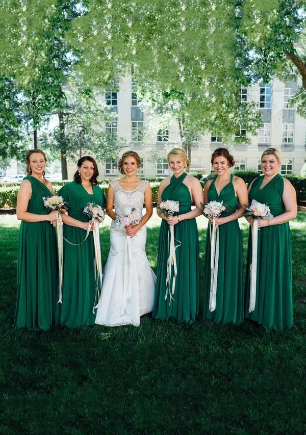 Emerald Green Multiway Infinity Dress