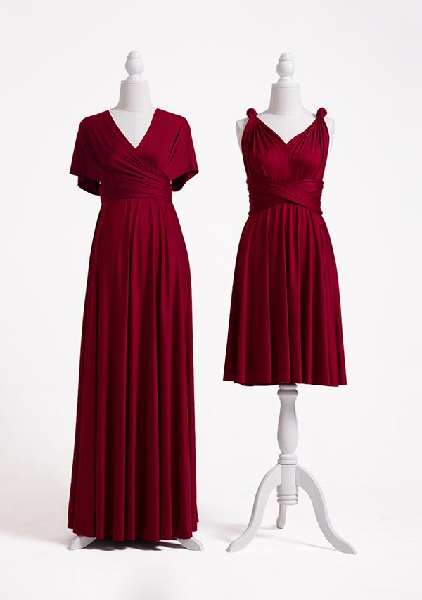 Burgundy Multiway Infinity Dress